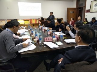 坎杂经理代表学院汇报审核性评估工作推进情况